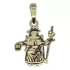 Medalla Figura Santo Niño De Atocha, 25 Mm Alto En Oro 10 Kt