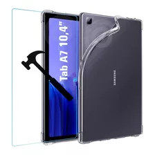 Carcasa Silicona Para Galaxy Tab A7 10.4' T500 T505 + Vidrio