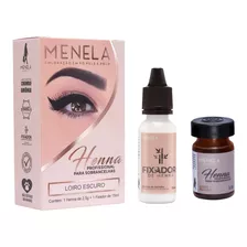 Kit Henna Para Sobrancelhas Loiro Escuro Menela 2,5g