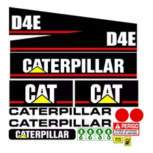 Kit Adesivos Decalque Trator Caterpillar D4 E