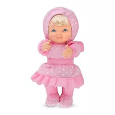 Boneca Pano 23cm Little Baby Soft Rosa