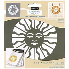 Decoart Decads-k.102 Americana Decor Stencil Sol Celestial,