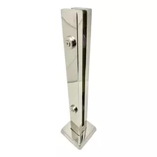 Coluna Torre Inox 30 Cm 2 Furos Guarda Corpo Pronta Entrega