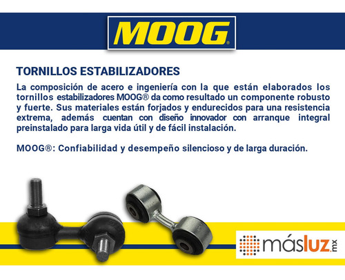 Tornillo Estabilizador Der Del Isuzu Vehicross 99-01 Moog Foto 5