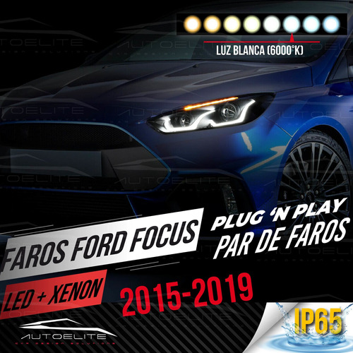 Faros Led Ford Focus 2015 + Xenon Luz De Dia Plug And Play Foto 2