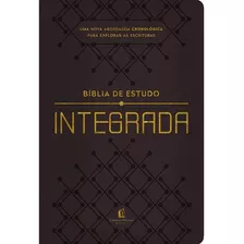 Bíblia De Estudo Nvi Integrada | Capa Flexível Marrom