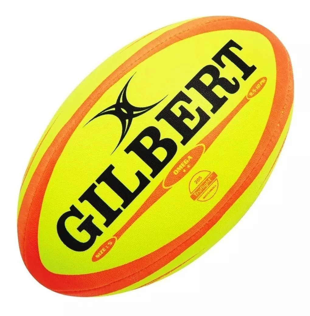 Pelota De Rugby Gilbert Match Omega Flúo N°5lmr Deportes