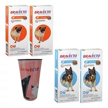 Bravecto Anti Pulga Carrapato Combo 2 - 4,5a10 + 2 - 20a40kg