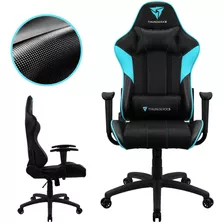 Cadeira Gamer Ergonômica Até 120kg Tecnologia Air Tech Ciano