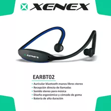 Auriculares Inalambricos Stereo Bluetooth Sport Xenex Azul