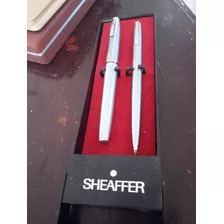 Lote Y Lapicera Pluma Sheaffer De Colección 