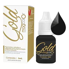 Pigmento Mag Color Gold 5ml Micropigmentação - Cores Cor Preto