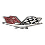 Emblema Chevrolet Corvette Bandera Metalico