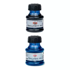 Tinta Permanente Koh-i-noor Caneta Tinteiro 50ml Preta Azul