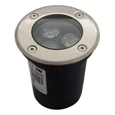 Luminaria Bala Led De Piso De Incrustar 3w Luz Cálida 110v/220v