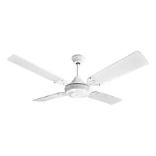 Ventilador De Techo Martin & Martin Premium Vt55 Blanco Con 4 Palas De Madera Laqueada, 120 cm De Diámetro 220 v