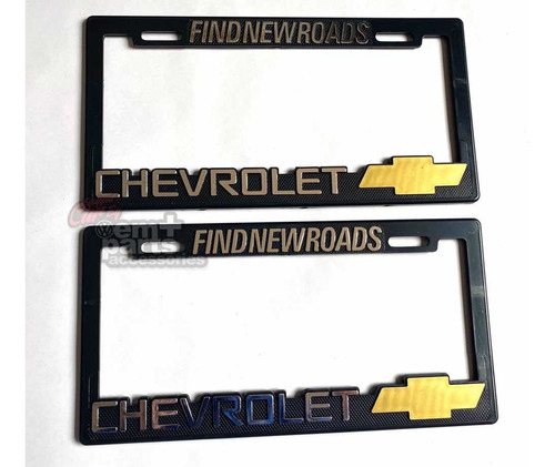 Par (2) Porta Placas Chevrolet Foto 2