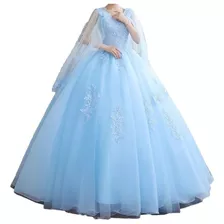 Vestido Longo Azul De Debutante Festa 15 Anos Casamento '61b