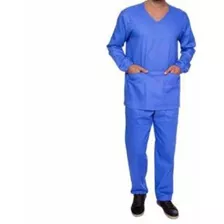 Pijama Cirúrgico Oxford,médico Enfermeiro Manga Longa