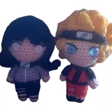 Casal Hinata E Naruto-naruto-chaveiro-amigurumi-crochê