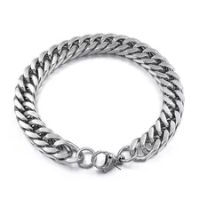 Pulseira Bracelete Masculina Grumet Aço Inox Cirúrgico