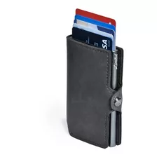 Billetera Hombre Cuero Pu Rfid Limited Wallet - Slim Gray