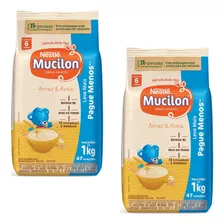 Cereal Infantil Mucilon Arroz E Aveia 1 Kg Kit Com 2 Pacotes