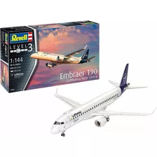 Avión A Escala 1/144 Embraer 190 Lufthansa Revell Para Armar