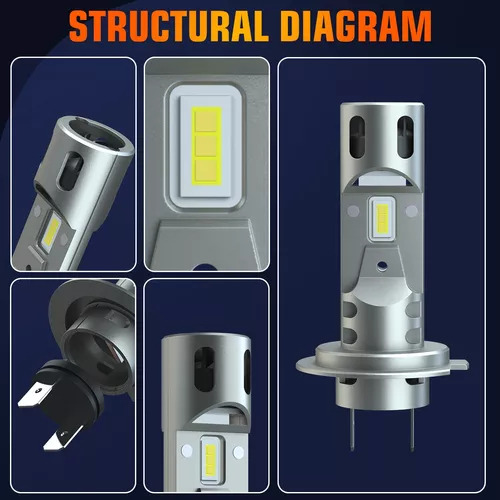 Kit De Faros Delanteros Bajos/laterales H7 De 11000 Lm 6000 Foto 5