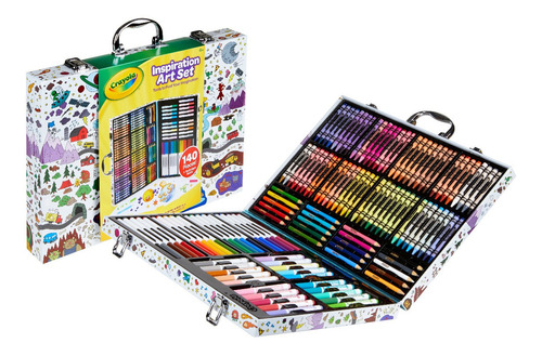Crayola: Maletin C/accesorios Y Hojas Para Colorear 140pcs