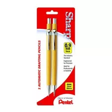 Set De 2 Lápices Mecánicos Agudo Para Dibujo Pentel 0.9