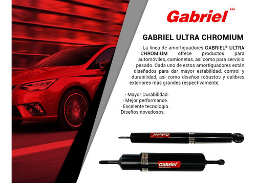 4 Amortiguadores Gas Ultra Chromium Mitsubishi Lancer 12-16 Foto 4