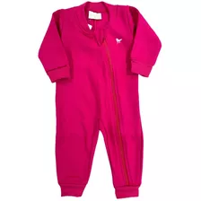 Macacão Menina Bebê Pijama Flanelado 6-12 Meses 1 Pçs Frio