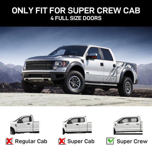 Estribos De 6.3 Pulgadas Compatibles Con Ford F150 Super Cre Foto 2