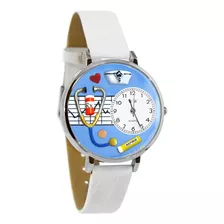 Whimsical Gifts Reloj 3d Azul Enfermera Para Mujer | Acabado