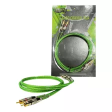 Cabo Rca 1 Metro Serie 400 Pro Blindado Verde 5mm