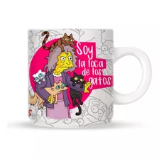 La Loca De Los Gatos Taza Los Simpson