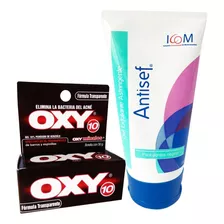 Oxy 10% Transparente 30g + Gel Limpiador Exfoliante Puntos N Tipo De Piel Todo Tipo De Piel
