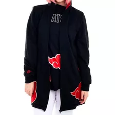 Jaqueta Moletom Piticas Akatsuki Cosplay Naruto Mangá Série