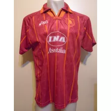 Camiseta Roma Italia Asics 1996 1997 Totti #17 Selección L