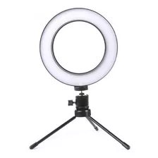 Iluminador De Led Com Tripe Ring Light Usb 16cm 3500k 5500k 