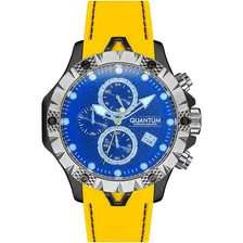 Reloj Quantum Hng957.654 Para Caballero Color Amarillo