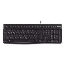 Teclado Logitech K120 Qwerty Español Color Negro