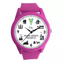 Reloj Fisioterapeuta, Con Nombre, Personalizado Por Mowd