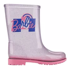 Bota Infantil Galocha Feminina Barbie Raibow Glitter 22920 