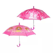 Kit 2 Guarda-chuva Automatico Longo Infantil Menino E Menina
