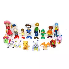Coleção 8 Digimons E 8 Digiescolhidos 16 Bonecos Bandai E +