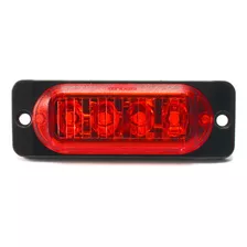 Lanterna Led Vermelho 12v 24v Carro Moto Caminhão Van Baú