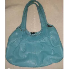 Bolso De Piel Coach Vintage Azul 