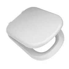 Tapa Asiento Inodoro Para Bari Madera Mdf H Plastico Derpla Color Blanco